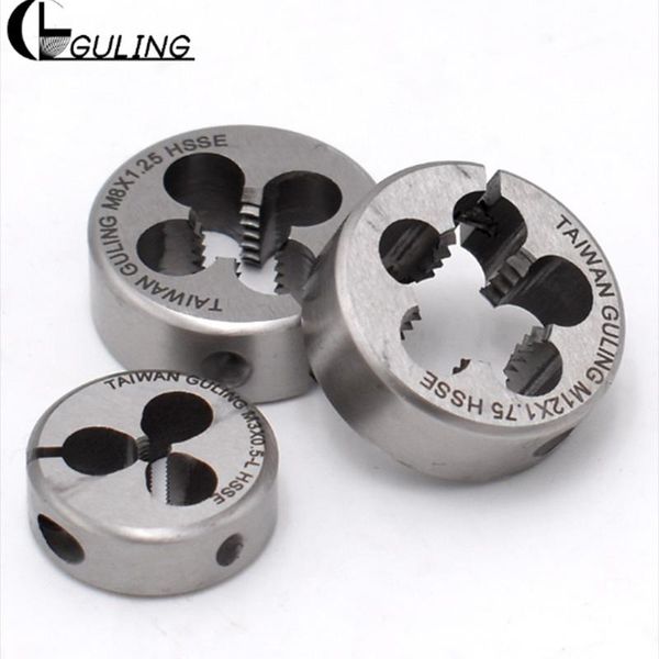 

hss metric adjustable round thread die m0.8x0.2 m0.9x0.25 m5.5x0.8 m15x1.5 m24x3 for machining external threads dies tool