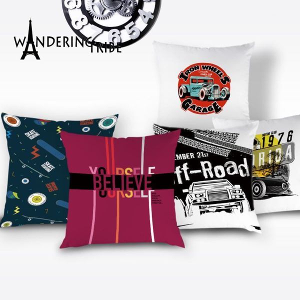 

art nouveau letter cushion cover off road pillows home decoration sofa throw pillows case new york decor cushions covers kissen1