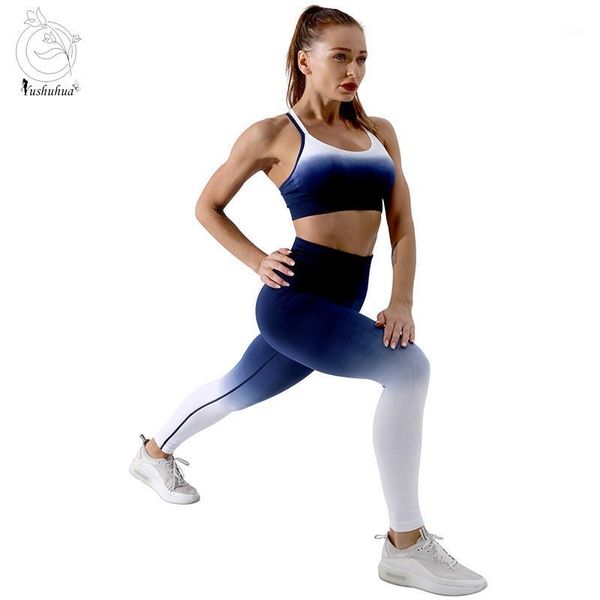 

yoga outfits seamless set sports bra fitness vest and high waisted leggings gym squat pants women's suit sportswear1, White;red