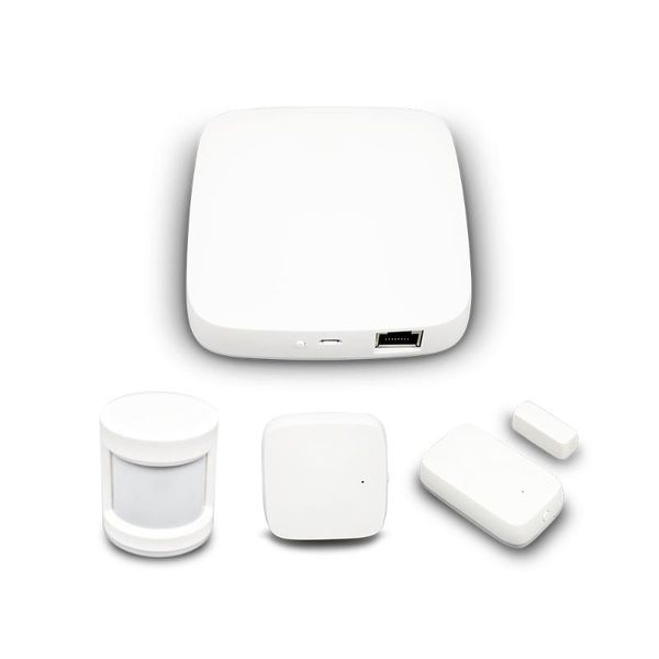 

tuya zigbee hub smart home pir sensor door sensor temperature and humidity home automation scene security alarm kit