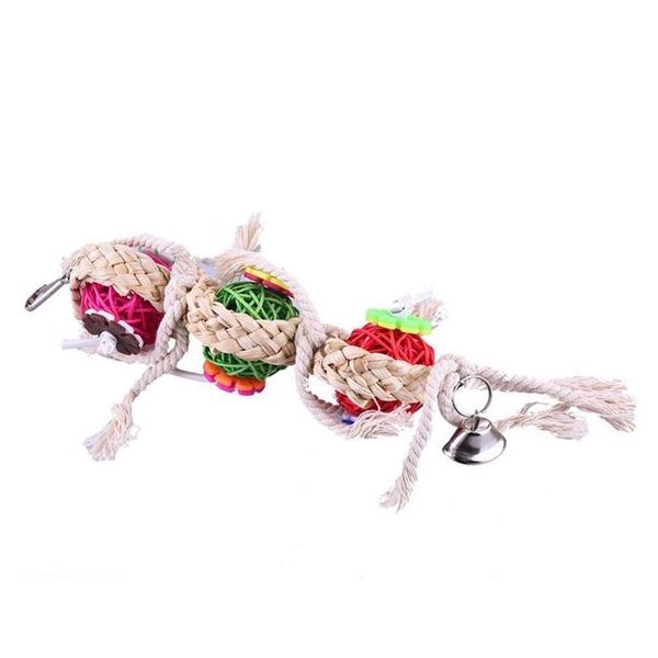 

parrot toys ball pet bird bites climb chew toys hanging cockatiel parakeet swing pa qylhgj new_dhbest