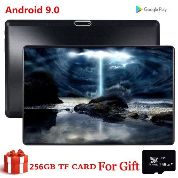 

carbayta 10.1 inch tablet 256gb tf card pc global bluetooth wifi phablet android 9.0 core dual sim card 2.5d tablet ce band 32gb1