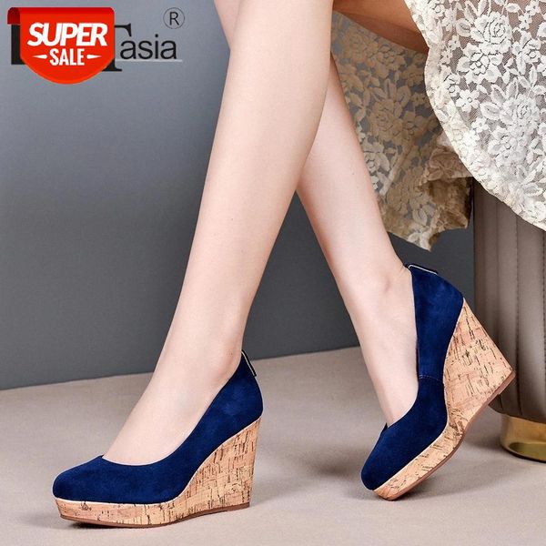 

doratasia classic genuine leather female pumps casual office brand pumps women platform slip on solid wedges shoes woman #eo8x