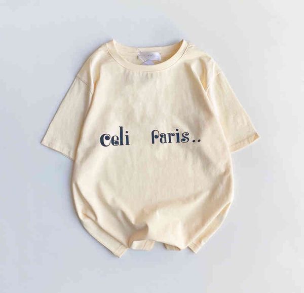 

2022 factory wholesale new cel flocked letter star same short sleeve loose casual bottomed t-shirt blouse, White