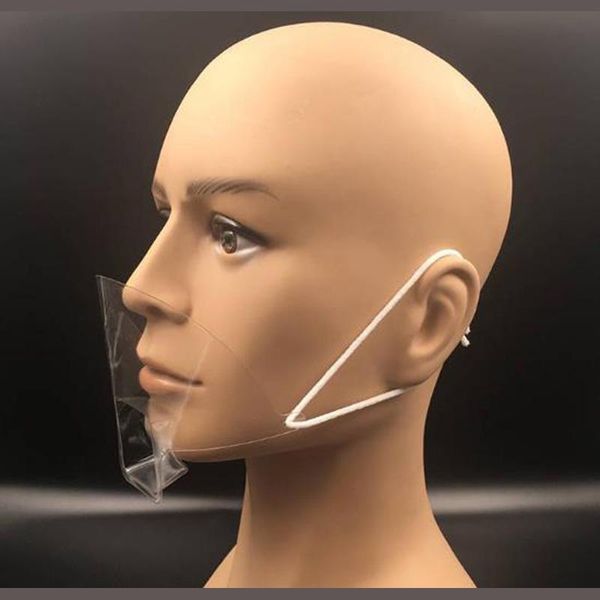 

portable anti-fog transparent plastic mask mouth cover spittle protect tattoo makeup l kitchen supply accessories wmtniy bdesybag