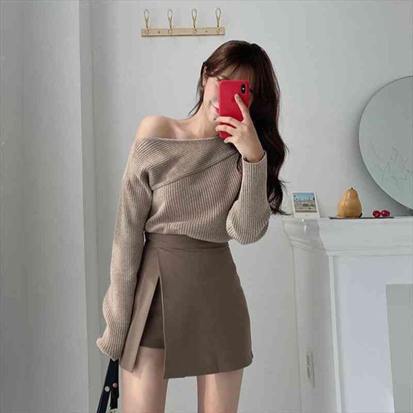 

irregular women shorts skirts high waist wide leg slit chic shorts office lady black short pants
