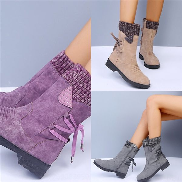 

zgov leather snow boots ankle desert boot chunky heel ladies snow boot for man printing boots genuine latest winter shoesboots, Black