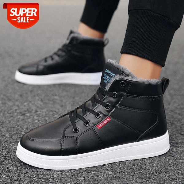 

2020 new men boots puleather waterproof lace up military boots men winter ankle lightweight shoes winter casual non slip #9l9r