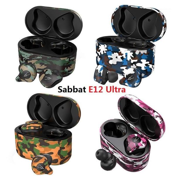 

sabbat e12 ultra camouflage bluetooth earphone v5.0 wireless sports hifi stereo noise reduction headset1