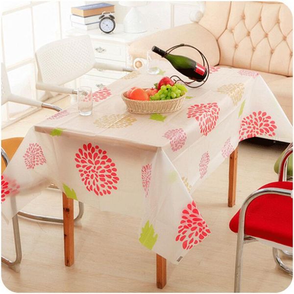 

table cloth pvc plastic waterproof dining tabelcloth folower cover overlay pt