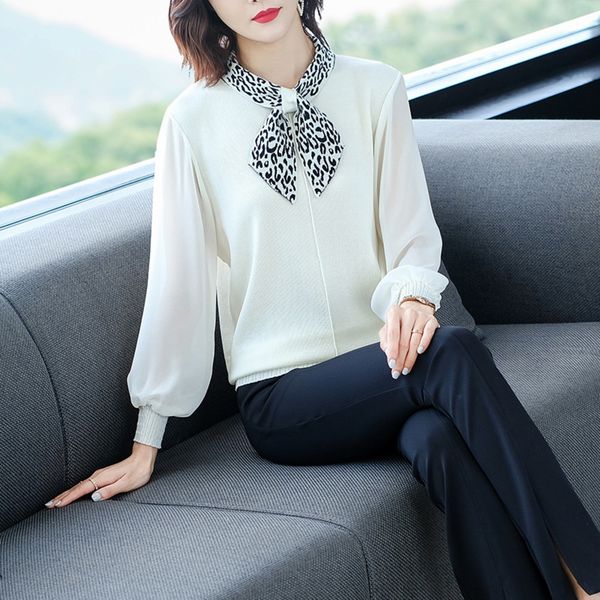 

women's sweater early autumn dress 2020 new women's clothing spring and autumn loose dress sweatersweaterwear long sleeve sweater, White;black