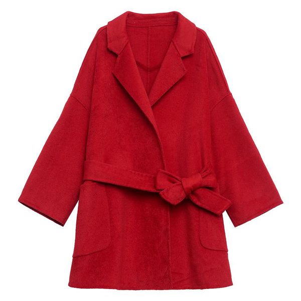 

women's wool & blends 2021 mid-long coat classic cashmere blend, Black