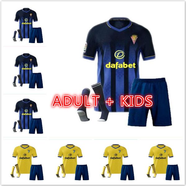 

20 21 cadiz soccer jerseys home away man 2020 camisetas de fútbol fernández jovanovic carmona child jersey garrido football shirt 16-xxl, Black;yellow