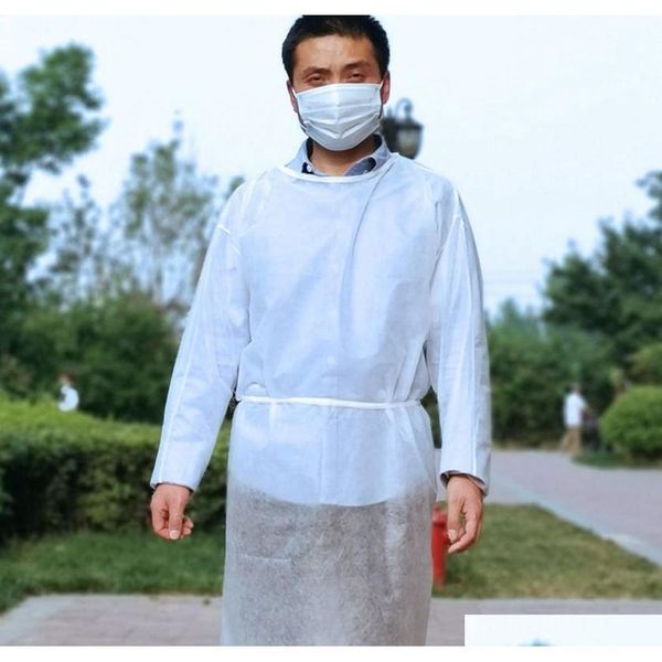 

one piece disposable protection suit coverall nonwovens anti dust suit gown protective clothing coverall dispos jllarh loveshop01