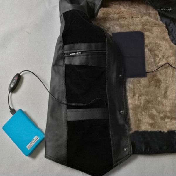 

outdoor t-shirts winter electric heating pad camping heated clothes jacket coat 1-drag-3 pads supplies1, Gray;blue