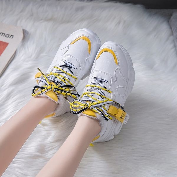 

2021 new spring thick women's crochet father shoes tx0p, Black;white