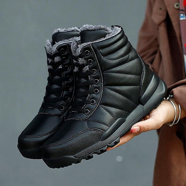 

sts female women shoes ankle 2020 new autumn british wind genuine leather thick short motorcycle boots femmes boots size 35-43, Black