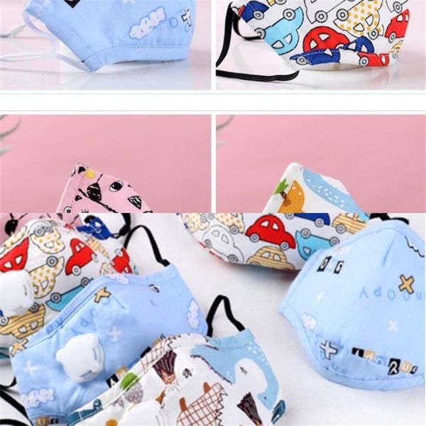 

new cartoon unisexkids valve pm2.5 respiratory 2020 designer masks dust washable face mask fits 2-10 years old