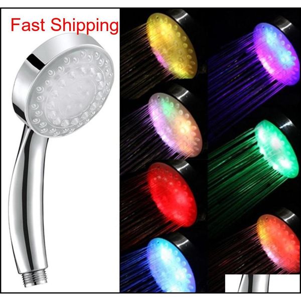 

7 color changing colorful led shower head led water shower head light glow qylcll lyqlove