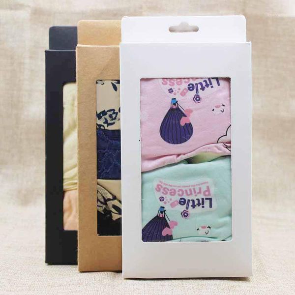 Geschenkpapier FeiLuancustom Mehrfarbige Papieraufhängerverpackung Geschenk-/Süßigkeitenschachtel mit durchsichtigem PVC-Fenster Karton Kinder-/Erwachsenen-Slip-Box1