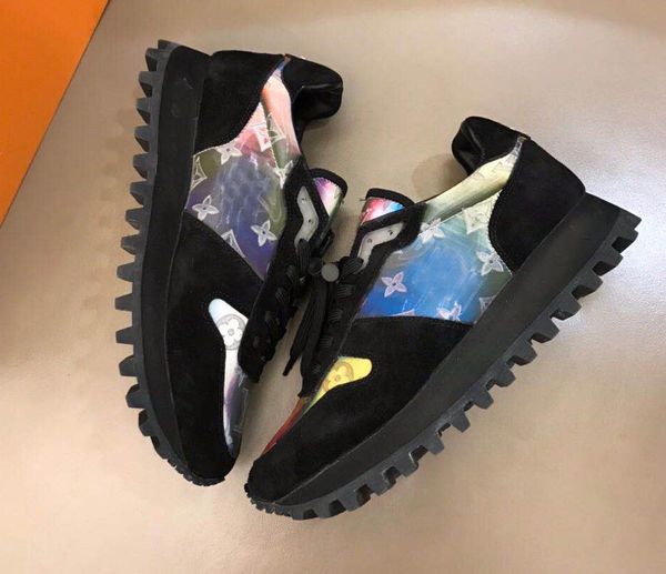 

highest quality real leather sneakers men shoes women chaussures de designer sports loafers running martin platform casual 8272 boots b10, Black