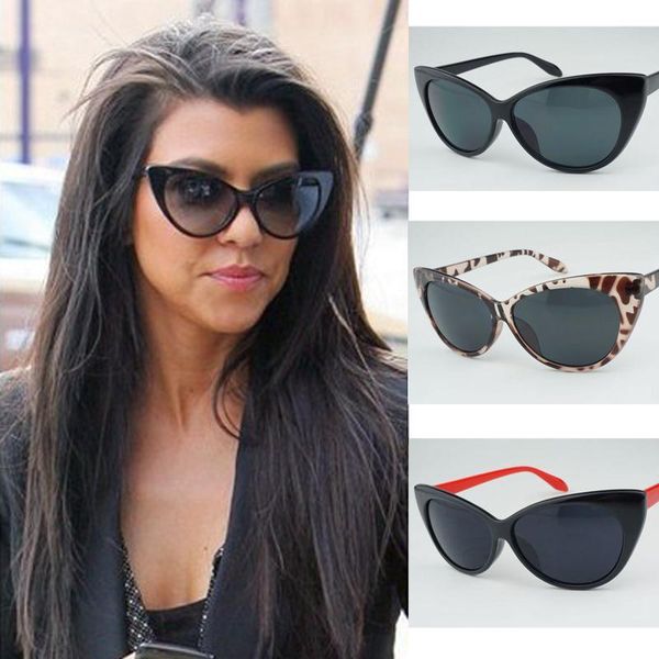 

sunglasses 2021 women with box classic cat eye style brand designer ly fashion shades black plastic sun glasses, White;black