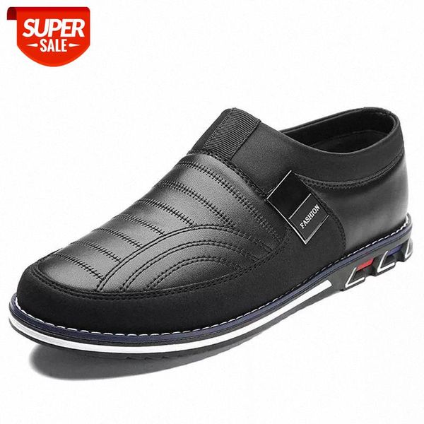 

new leather fashion men's shoes casual breathable non-slip outdoor walking shoes comfortable flat large size 38-48 #jo4b