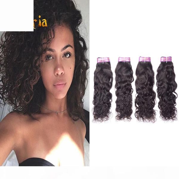 

4 pcs brazilian virgin hair bundles peruvian malaysian indian romance curly hair wefts peruvian virgin human hair extensions, Black