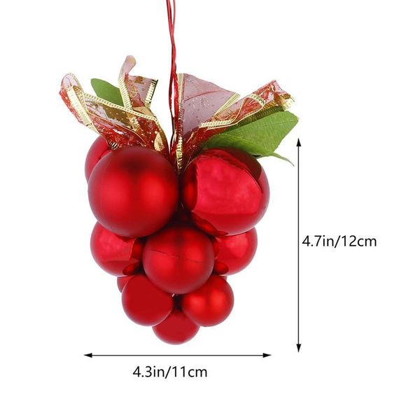 

1/2 pcs grape ornament grape decoration plastic grape artificial fruit for indoor mall home sqcyyj dh_seller2010