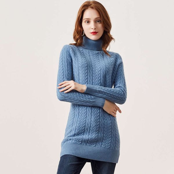 

100% sheep wool women's sweater turtle neck long sleeves knitted braided elegant blouse discount, White;black
