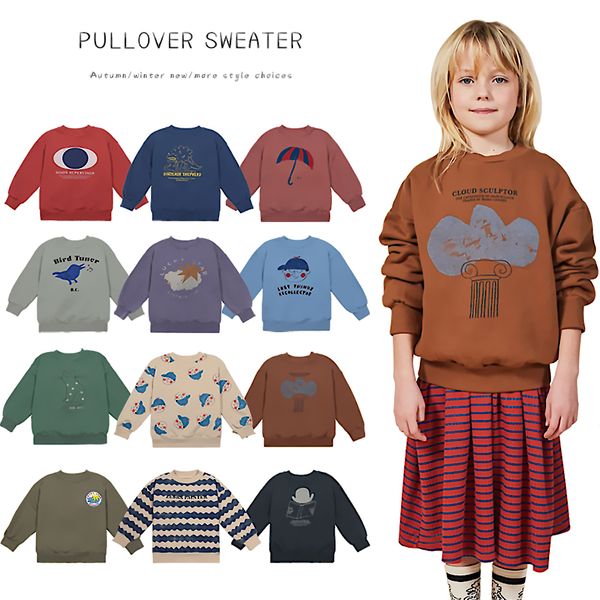 

2020 bobo kids sweater girls hoody boys t-shirt boy shirts for girl baby tshirt cartoon t shirt children clothes 1005, Blue