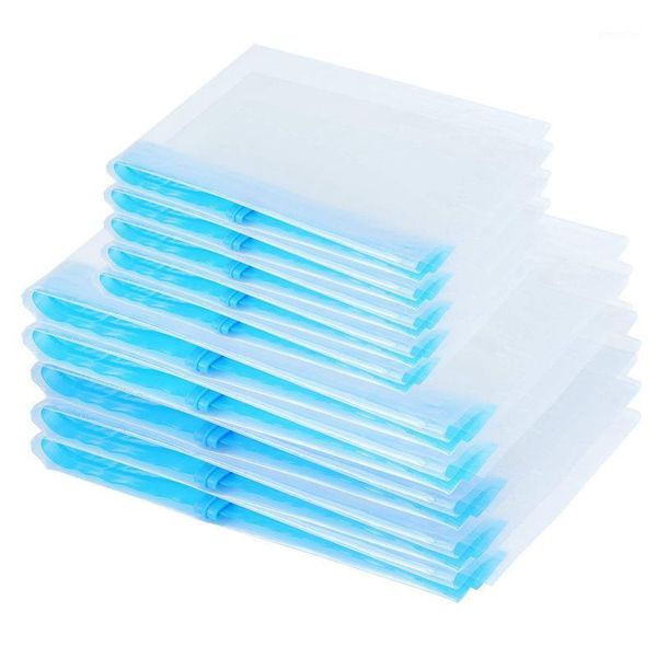 

10 pcs set transparent vacuum bag - storage bag, travel vacuum bag for rolling by hand, complete set 2 different sizes1