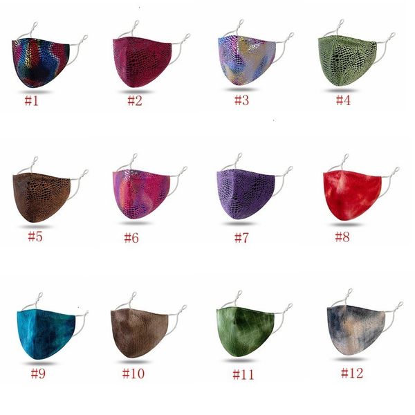 

dust-proof styles for women shinning leopard 12 breathable washable reusable fashion cloth face mask iia375