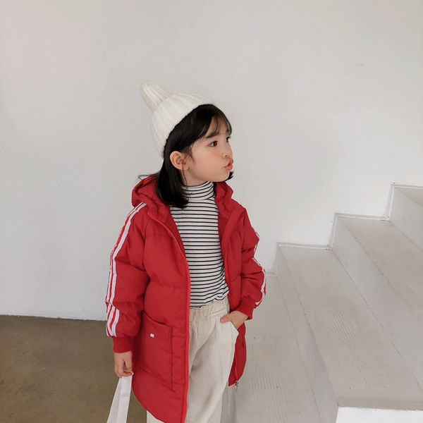 

down jacket in exclusive store, mid long style, autumn winter 2020 warm middle and large children's hoodie sport, Blue;gray