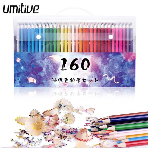 UMITIVE 160 CORES MADEIRA COR LIFIST PINTÃO DE PINTURA DE PINTURA PARA ADULTOS Livros De Coloração Drawing Sketch Art Material 201202