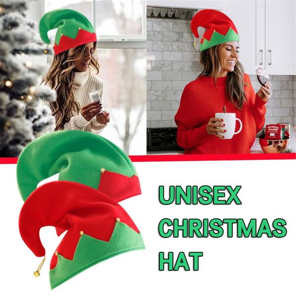 

2pcs 2020 fashion christmas santa hat xmas holiday hats comfortable lovely caps for christmas party, Blue;gray