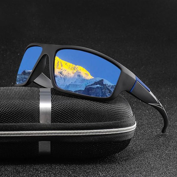 

2020 fashion polarized sunglasses men designer vintage driving travel fishing sun glasses male goggles shadow uv400, White;black