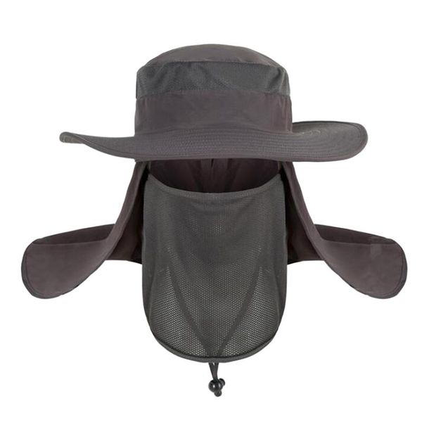 

hat mountaineering visor rock climbing mountaineering sunshade outdoor sun protection cap for fishing leisure breathable, Blue;gray