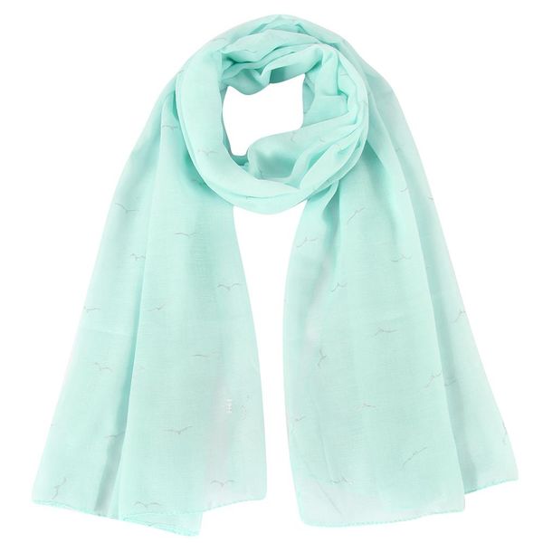 

весна foxmother шарфы шали bird для mint лета дамы белый розовый шарф мода блеск женщины seagull фольга новый yxlmsz beauty888, Blue;gray