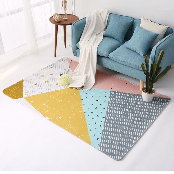 

nordic style simple modern bedroom carpet living room table sofa mat room bedside rug office household.1