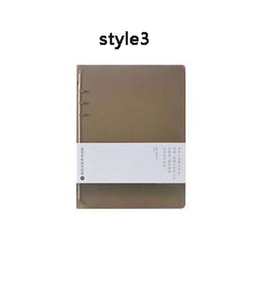 

a5 a6 pp 6 holes transparent plastic notebook cover case loose leaf ring binder inner pages diary planner cover bbyodv lipper, Purple;pink