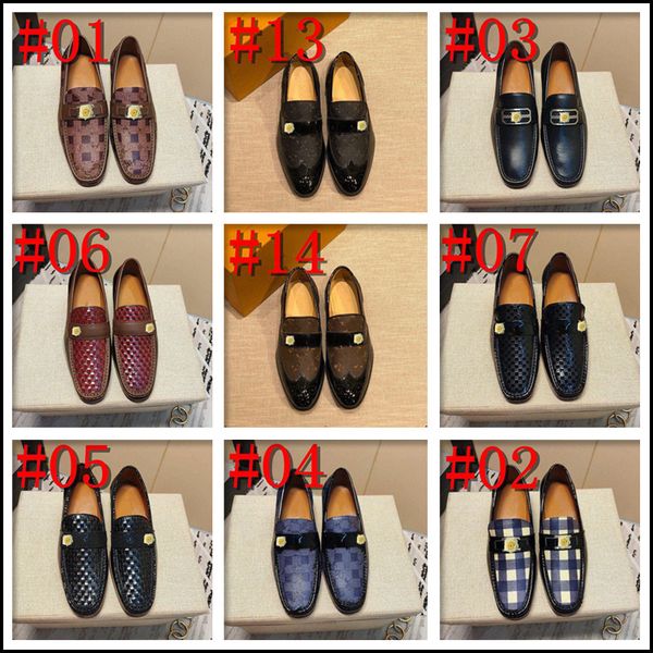 

men fashion british style leather shoes comfortable flats shoes luxury pointed toe business wedding formal dress shoes, Black