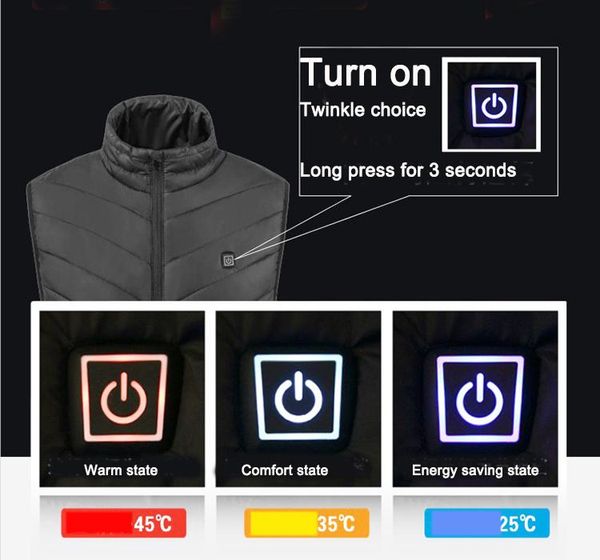 

winter casual techwear waistcoat cotton heated vest utility men vests femme veste homme hiver winter clothing windbreaker man, Black;white