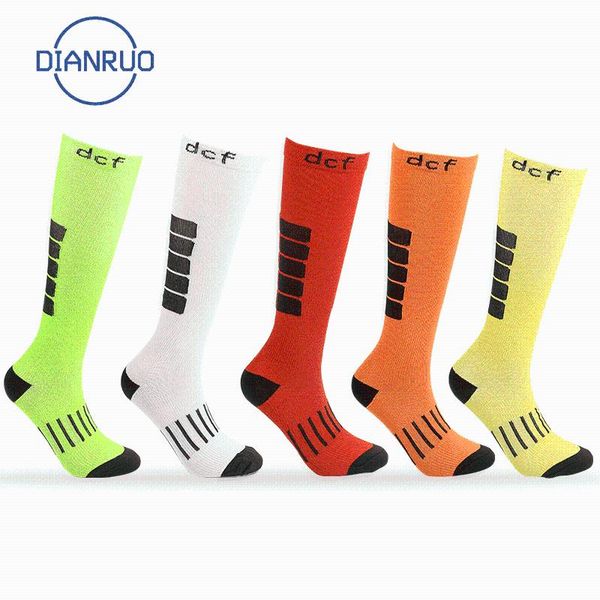 

men's socks dianruo compression anti slip basketball outdoor running long tube sports pressure q429, Black
