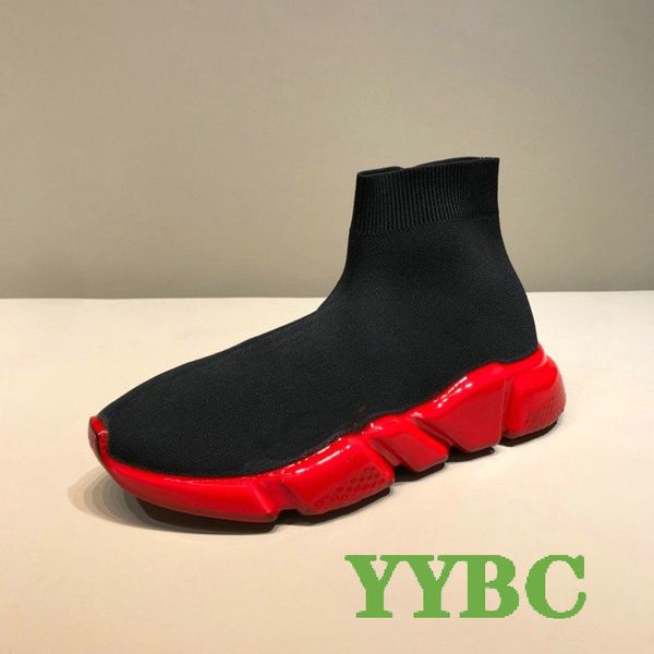 

20ss brand s speed knit mid sock shoes men women luxury designer casual shoes trick bottom slip-on sneakers matchs color couples