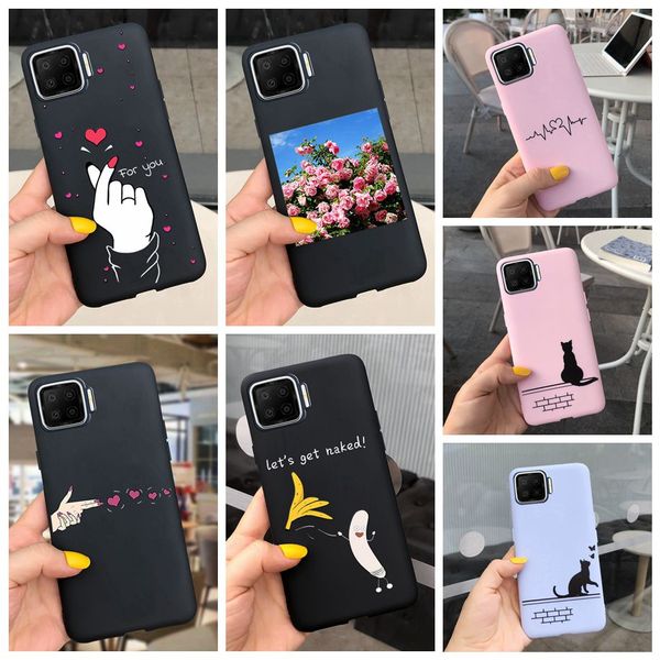 

for oppo reno4 lite case luxury soft black matte protective silicon back cover bumper for oppo reno 4 lite reno4lite phone shell