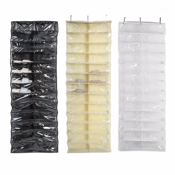 

26 pocket storage hanging bag home wall hanging shelf bag with hooks folding space saver organizer wardrobe socks storage bag1