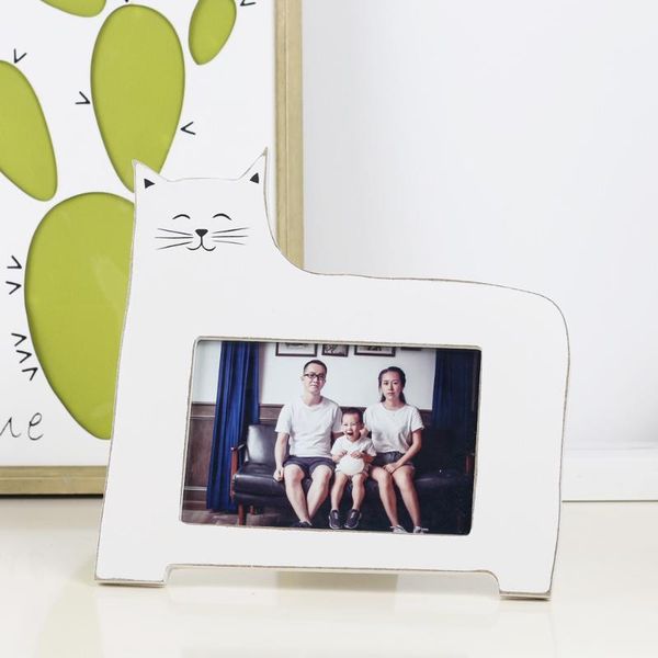 

frames vintage style european wooden po frame rustic 6 inch lovely cat decorative wood picture home & office decoration1