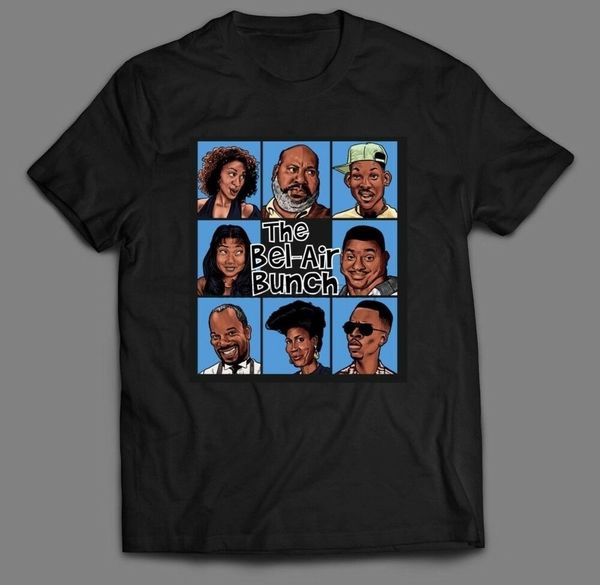 

fresh prince of bel-air parody the bel-air bunch t-shirt full front many sizes sport hooded sweatshirt hoodie