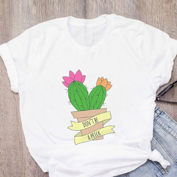 

fashion women t shirt graphic plant lady sweet floral t-shirt streetwear summer womens clothing tees female tee shirt, White